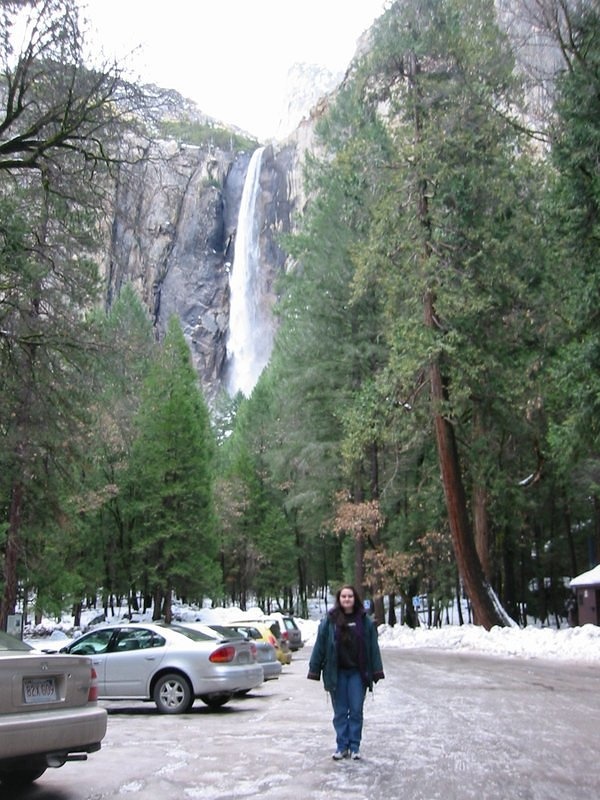 Yosemite Bridalveil Falls & Jen