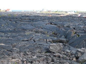 Houses on the Lava Flow - Are these people crazy or what
