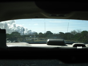 Lava Steam Cloud Through My Rear-View Mirror