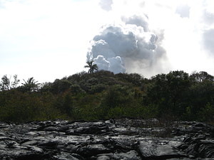 Lava Steam Cloud from Trail