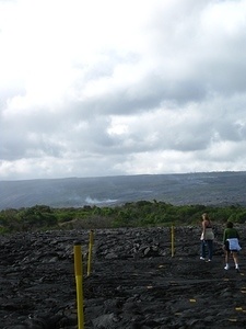View from Trail - Smoke on Mountain from Lava 1