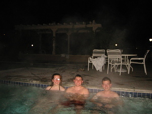 Sonja, Neal and John in the Spa - 1