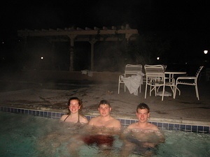 Sonja, Neal and John in the Spa - 2