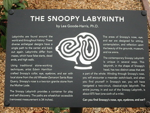Snoopy Labryrinth Plaque
