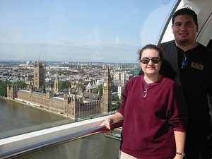 Jen and Neil in the London Eye 3